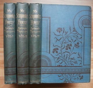 Item #13081 MR. SCARBOROUGH'S FAMILY. In Three Volumes. Anthony Trollope