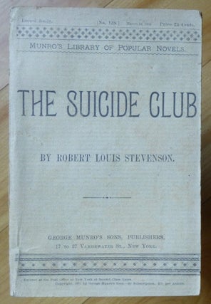 Item #13968 THE SUICIDE CLUB [and THE RAJAH'S DIAMOND]. Robert Louis Stevenson