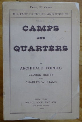 Item #14044 CAMPS AND QUARTERS. Military Sketches and Stories. G. A. Henty