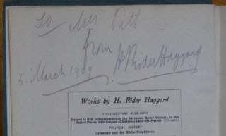 Item #14475 THE YELLOW GOD. An Idol of Africa. [inscribed by Haggard]. H. Rider Haggard