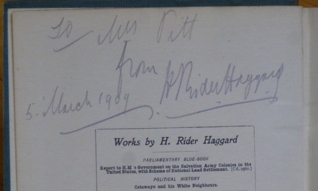 Item #14475 THE YELLOW GOD. An Idol of Africa. [inscribed by Haggard]. H. Rider Haggard.
