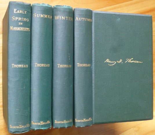 Item #14483 EARLY SPRING IN MASSACHUSETTS and SUMMER and WINTER and AUTUMN. Henry D. Thoreau.