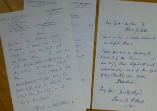 Item #14493 Two Autograph Letters Signed, to "Dear Miss Dodge" Edward E. Hale