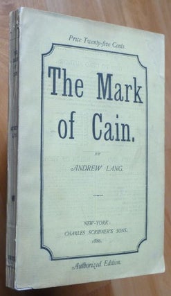 Item #14608 THE MARK OF CAIN. Andrew Lang