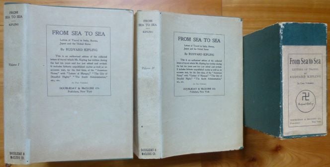 Item #14764 FROM SEA TO SEA. Letters of Travel. [In Two Volumes.]. Rudyard Kipling.