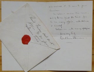 Autograph Letter Signed, to "Dear Captain Reid".
