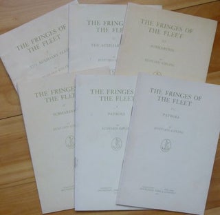 Item #14945 THE FRINGES OF THE FLEET [complete in six volumes]. Rudyard Kipling