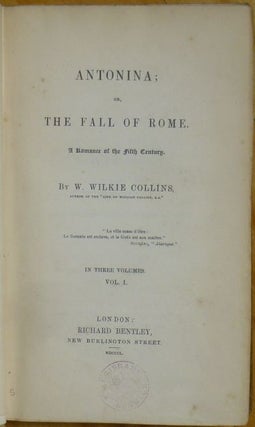 ANTONINA; or, The Fall of Rome. In Three Volumes.
