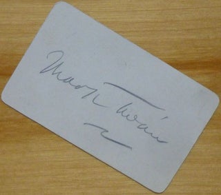 Item #15102 Autograph Signature. Mark Twain