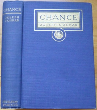 Item #15146 CHANCE. A Tale in Two Parts. (Zane Grey's copy). Joseph Conrad