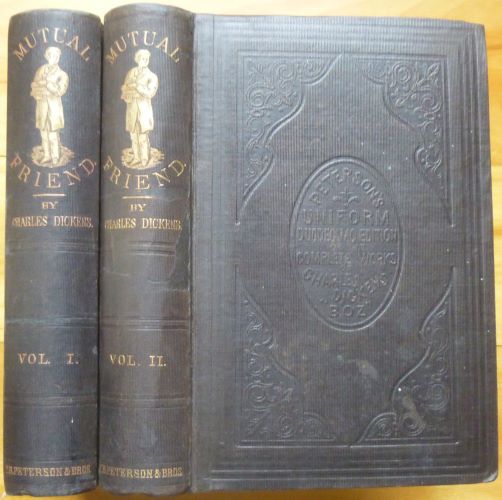 Item #15210 OUR MUTUAL FRIEND. In Two Volumes. With Forty-One Illustrations from Designs by Marcus Stone. Charles Dickens, "Boz"