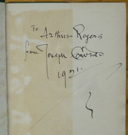 Item #15215 NOTES ON LIFE & LETTERS [inscribed by Conrad]. Joseph Conrad.