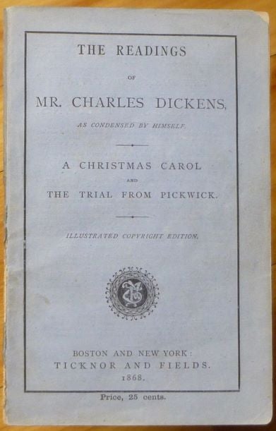 Item #15221 A CHRISTMAS CAROL and BARDELL AND PICKWICK. Charles Dickens.