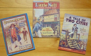 Item #15222 OLIVER TWIST | LITTLE NELL | A TALE OF TWO CITIES. [3 volumes.] A Charles Dickens...