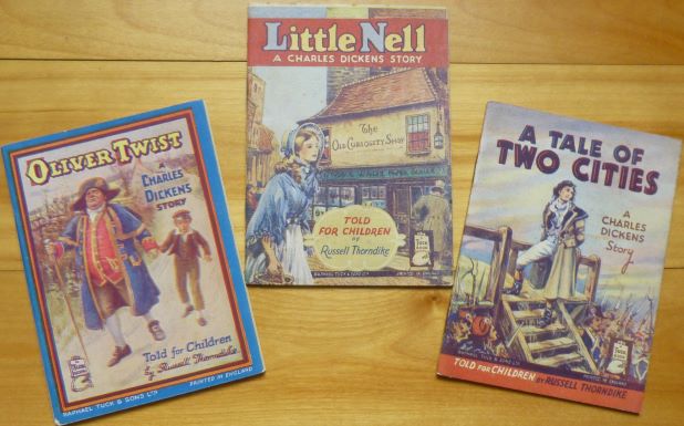 Item #15222 OLIVER TWIST | LITTLE NELL | A TALE OF TWO CITIES. [3 volumes.] A Charles Dickens Story. Charles Dickens.