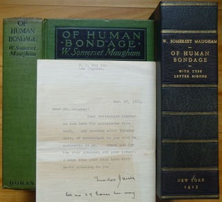 Item #15229 OF HUMAN BONDAGE [with T.L.s. from Theodore Dreiser]. W. Somerset Maugham