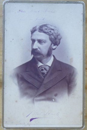 Item #15357 Photograph of Bret Harte, inscribed by him to "Miss Maud Howe." Bret Harte