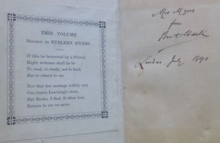 Item #15361 A WAIF OF THE PLAINS. [inscribed]. Bret Harte