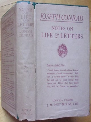 Item #15415 NOTES ON LIFE & LETTERS. Joseph Conrad