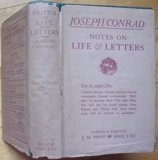 Item #15415 NOTES ON LIFE & LETTERS. Joseph Conrad