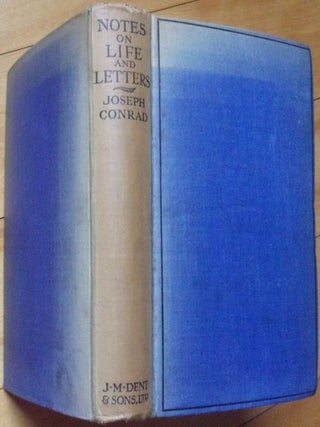 Item #15416 NOTES ON LIFE & LETTERS. Joseph Conrad