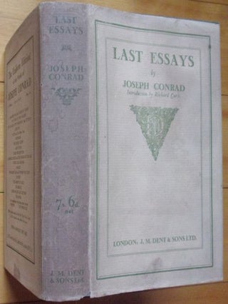 Item #15420 LAST ESSAYS. Joseph Conrad