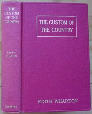 Item #15485 THE CUSTOM OF THE COUNTRY. Edith Wharton