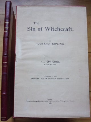 Item #15879 THE SIN OF WITCHCRAFT. Rudyard Kipling