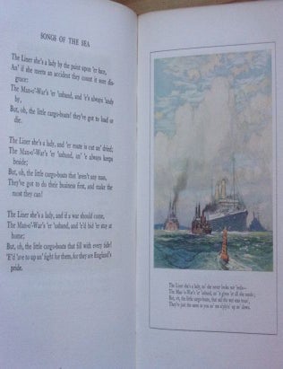 Item #15911 SONGS OF THE SEA from Rudyard Kipling's Verse. Rudyard Kipling.