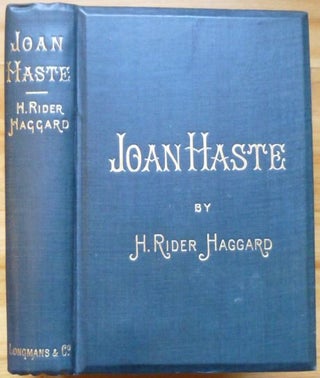 Item #476 JOAN HASTE. H. Rider Haggard