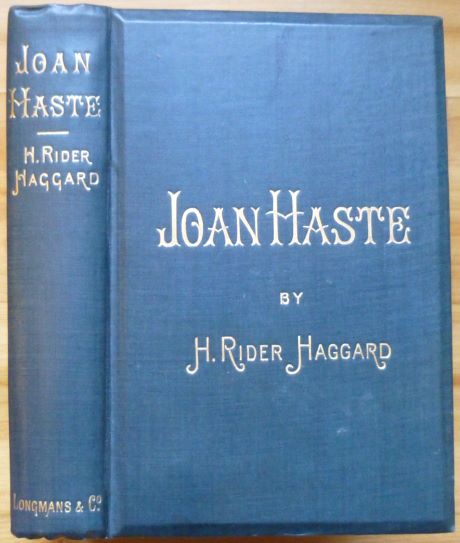 Item #476 JOAN HASTE. H. Rider Haggard.