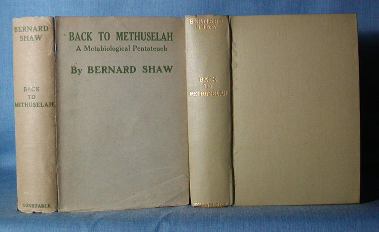 Item #7420 BACK TO METHUSELAH. Bernard Shaw.
